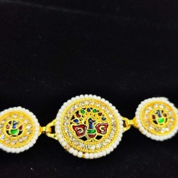 Shish fool Matha Patti moti 11 pandent peacock design in multi colour SF-007