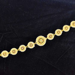 Shish fool Matha Patti moti 11 pandent flower design in multi colour SF-008