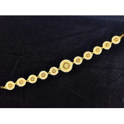 Shish fool Matha Patti moti 11 pandent flower design in multi colour SF-008