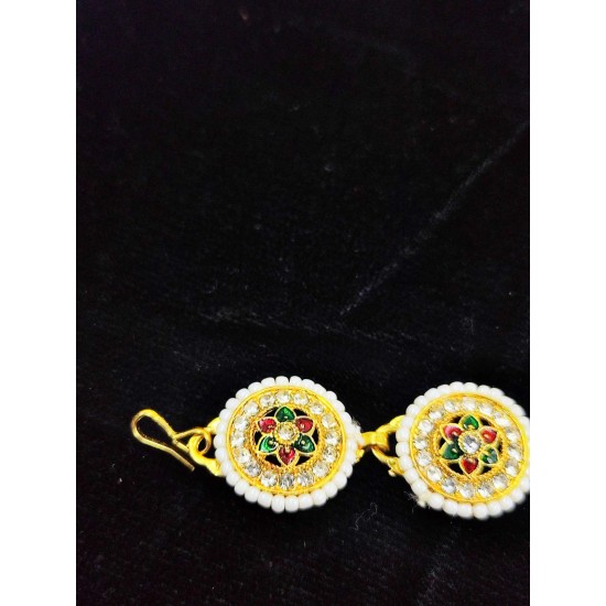 Shish fool Matha Patti moti 11 pandent flower design in multi colour SF-008