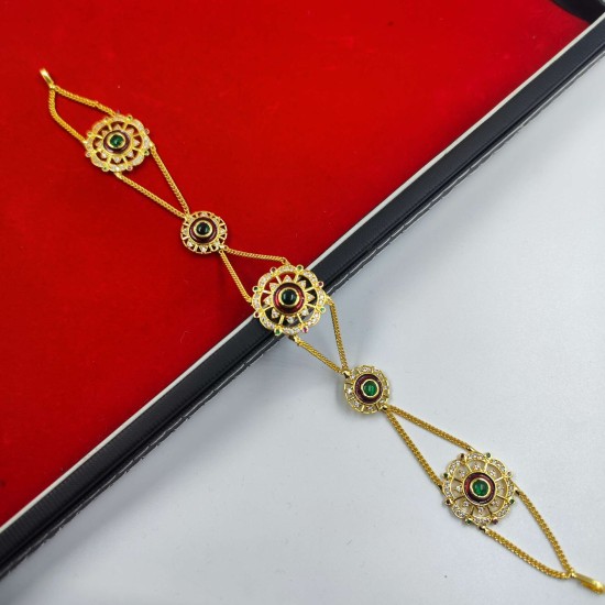 AD Shishfool Mathapatti Star Motif design in multi colour SF-015