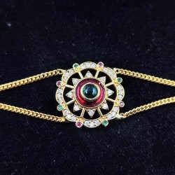 AD Shishfool Mathapatti Star Motif design in multi colour SF-015