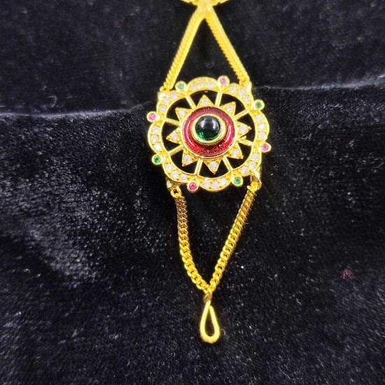 AD Shishfool Mathapatti Star Motif design in multi colour SF-015