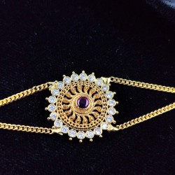 AD Shishfool Mathapatti Flower Motif design in multi colour SF-016