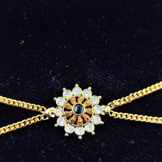 AD Shishfool Mathapatti Flower Motif design in multi colour SF-016