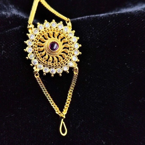 AD Shishfool Mathapatti Flower Motif design in multi colour SF-016