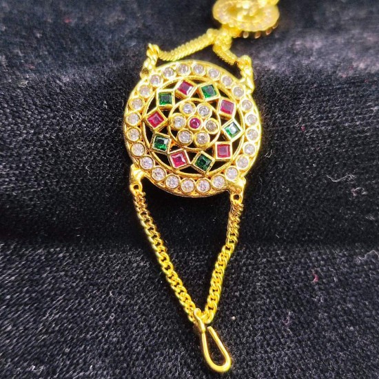 AD Shishfool Mathapatti Circle Motif design in multi colour SF-017