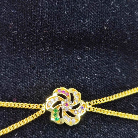 AD Shishfool Mathapatti Chakri Motif design in multi colour SF-019