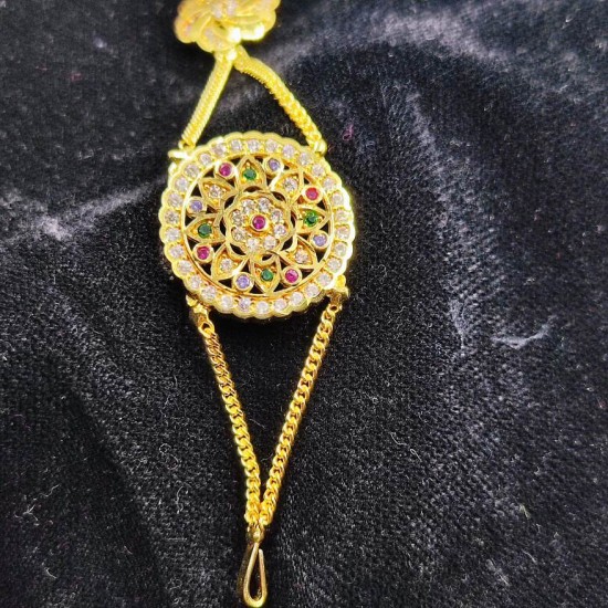 AD Shishfool Mathapatti Chakri Motif design in multi colour SF-019