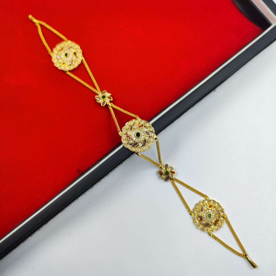 AD Shishfool Mathapatti Circuler Motif design in multi colour SF-020