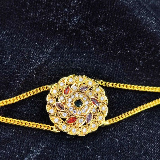 AD Shishfool Mathapatti Circuler Motif design in multi colour SF-020