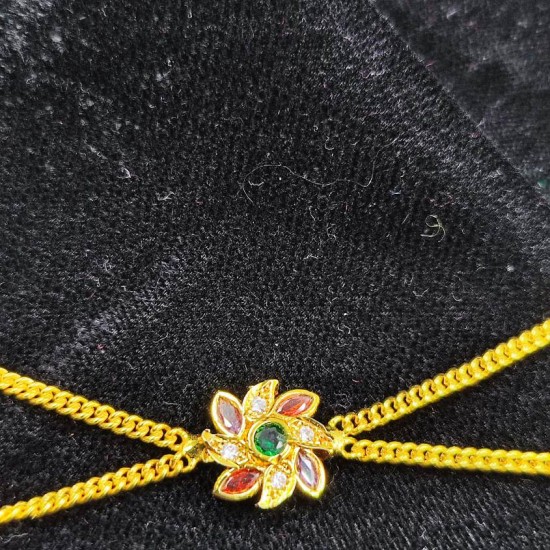 AD Shishfool Mathapatti Circuler Motif design in multi colour SF-020