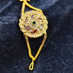 AD Shishfool Mathapatti Circuler Motif design in multi colour SF-020